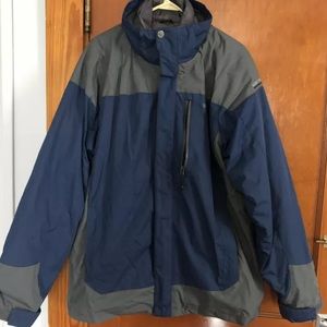 32 Degrees 3in1 Hooded Jacket grey/blu Lg